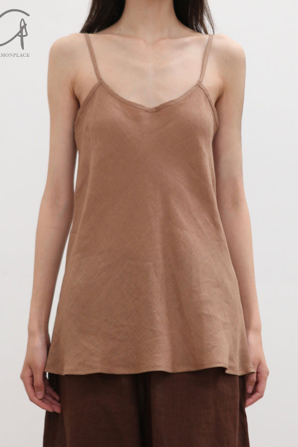 BASERANGE 25 Spring/Summer France Linen Vest Camisole BAS-TODY-SL-000-OCULAR